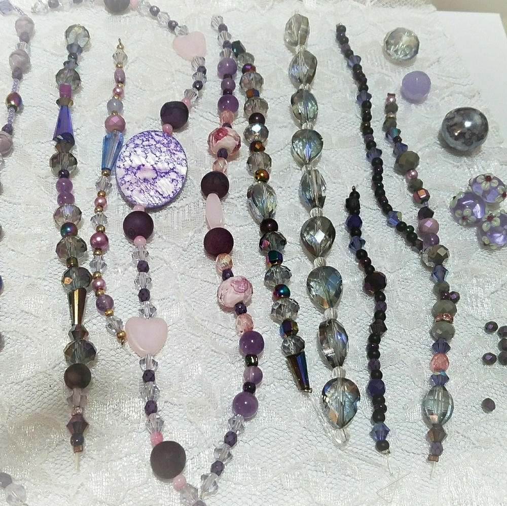 Huge purple bead bundle